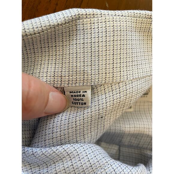 Vtg Joseph & Feiss All Cotton 16 32/33 Polo LongSleeve ButtonDownMade in Korea - Picture 4 of 9